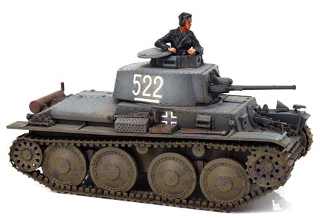 Wwii German Panzer 38t 38t Ausf Ef 148 Floz Finished Tank Model