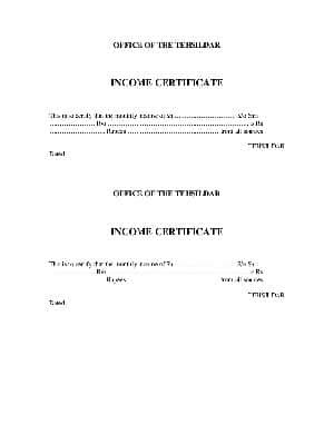 Basically income certificate is a paper proof of your father and family income of a year by the government.everyone is not able to after doing all these simple steps you will get a return form. PDF Jammu & Kashmir Income Certificate Form PDF Download ...