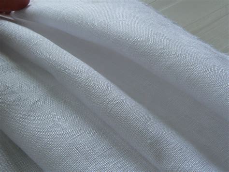 White Linen Fabric By The Yard Linen By Meter Pure Linen Etsy