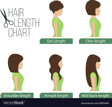 Short Hair Length Chart