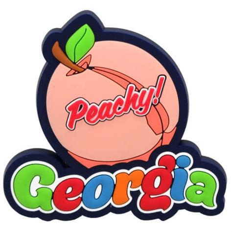 Georgia Peach Magnet
