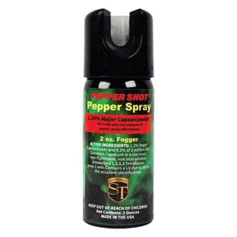 Pepper Shot Pepper Spray Fogger 2 Oz Effects Can Last Up To 45 Minutes