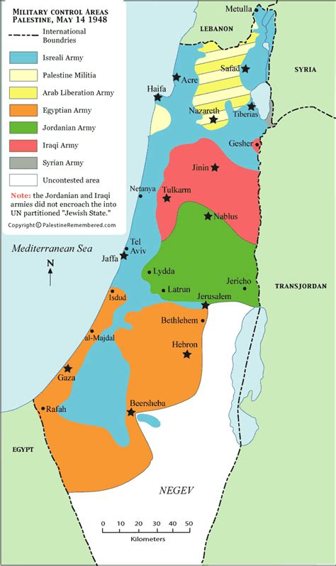 Israel shown since 1948 only shows israel and jews are bad people. Israeli Controlled Areas As Of May 14 1948 - Palestine ...
