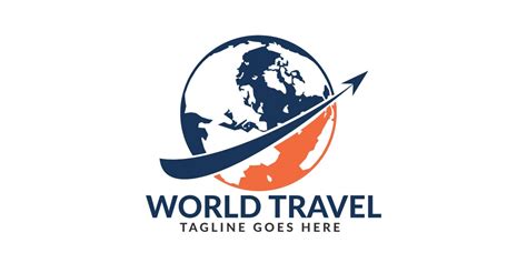 World Travel Logo Design By Ikalvi Codester