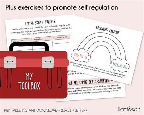 Coping Skills Tool Box Self Regulation Feelings Poster Etsy Uk