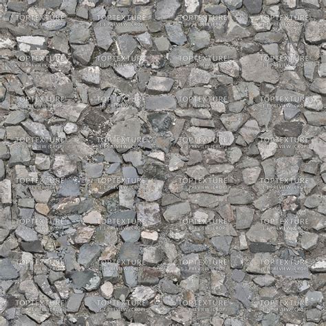 Dark Irregular Shape Stone Wall Top Texture