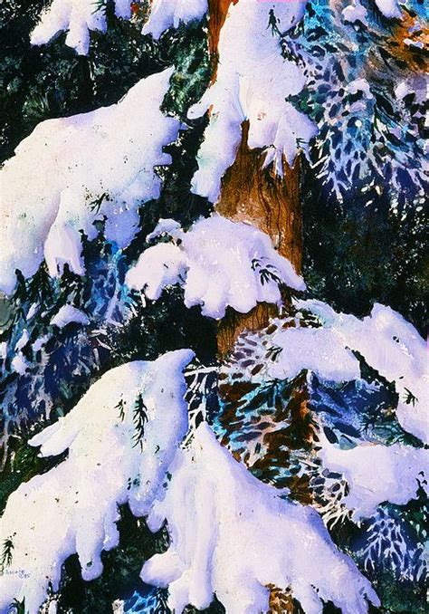 Snow And Frost Watercolor By Teresa Ascone Teresa Ascone Winter