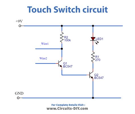 How To Make Simple Touch Switch Circuit Using A Transistor Basic