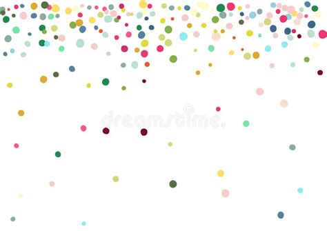 Abstract Colorful Confetti Background On White Vector Holiday