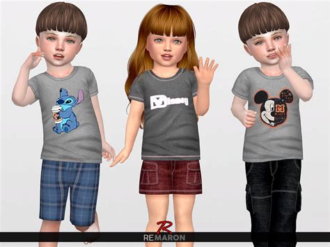 The Sims Resource Disney Shirt For Toddler 01