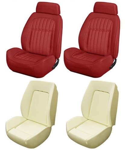 1969 Dlx Camaro Custom Tmi Sport Ii Seat Front Seat Covers And Foam Set
