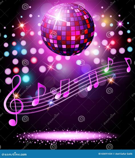 Sparkling Disco Ball Night Party Stock Vector Illustration Of Dance Enjoy 65691434