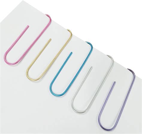 Super Large Paper Clips Vinyl Coated Flying Swallow 40 Pack 4 Inch