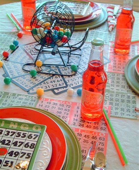 Candlelight Supper Bingo Night Tablescape