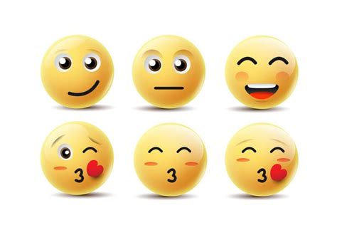 Emoji Feeling Faces 669299 Vector Art At Vecteezy