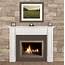 The Marshall MDF Painted White Fireplace Mantel Surround 48