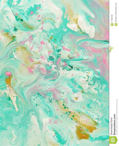 Abstract Marble Pastel Pale Blue Mint Green Pink Gold