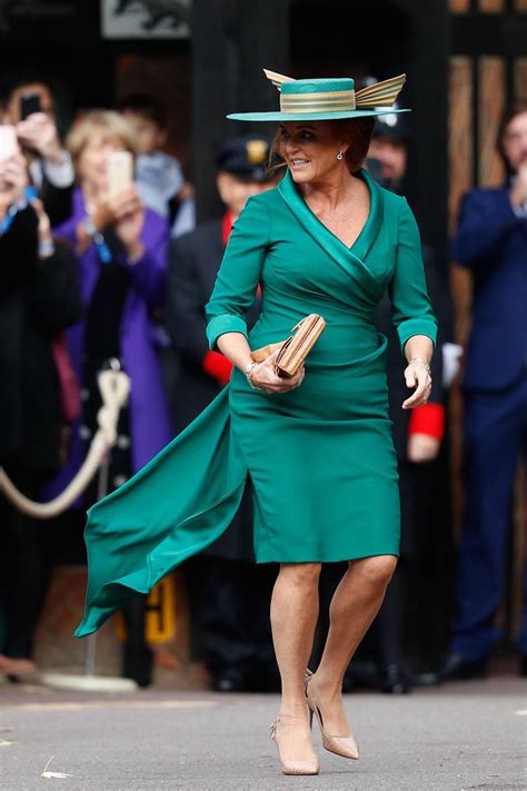 sarah the duchess of york wears green to the royal wedding tatler
