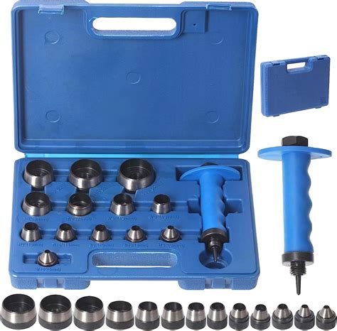 swpeet 14pcs 14 in 1 gasket hollow punch kit leather punches tools hole punch set gasket punch