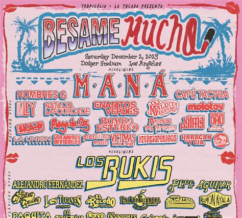 Besame Mucho Festival Announces