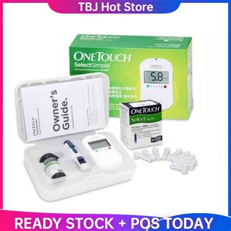 Glucometer Set One Touch Onetouch Select Simple Blood Glucose