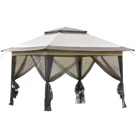 Outsunny 12 X 12 Pop Up Tent Gazebo Instant Canopy Steel Oxford W