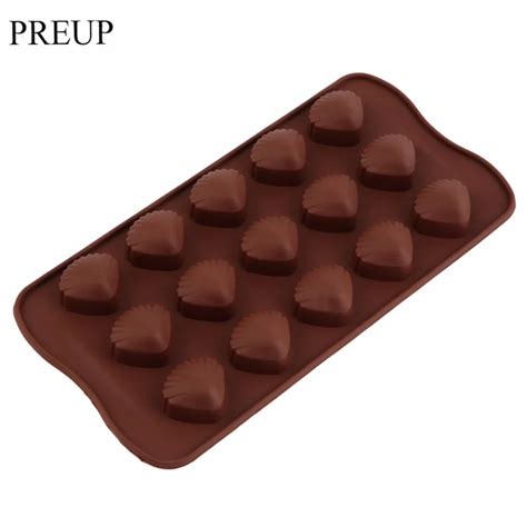 Preup Silicone Molds Lattices Cracker Moulds Chocolate Candy Jelly Mould Ice Cube Shell Molds