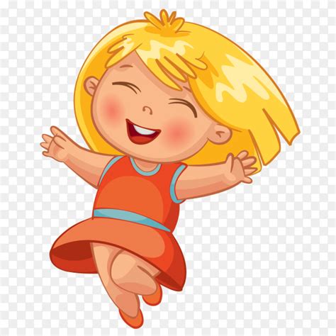 Happy Girl Cartoon Premium Vector Png Similar Png