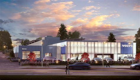 Architectural 3d Renderings Of Volvo Auto Dealership In California