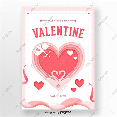 Pink Romantic Warm Heart Valentines Day Poster Template Download On Pngtree