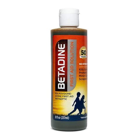 Betadine Emerson Healthcare Skin Prep Solution Betadine 8 Oz Bottle 10 Strength Povidone