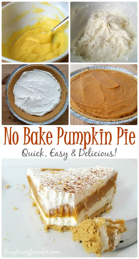 No Bake Pumpkin Pie Recipe Busy Being Jennifer