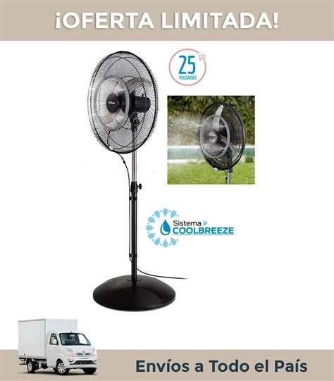 Ventilador De Pie Liliana Vp 25mcb Coolbreze 25 3 Palas Met170m