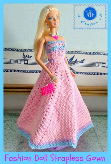 Barbie Dress Pattern Barbie Gowns Crochet Barbie Clothes