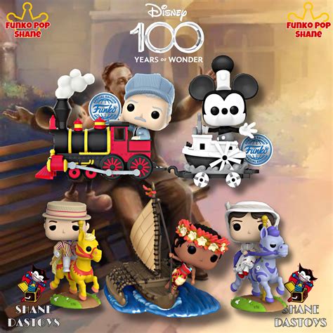 Funko Pop Disney Rides And Trains Walt Disney 100th Anniversary