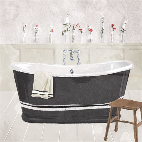 Bathroom Florals Poster Print By Mlli Villa Mvsq515a Posterazzi