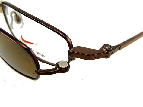 nike prescription flexon eyeglasses magnetic clip on polarized sunglasses 9125mag set 210