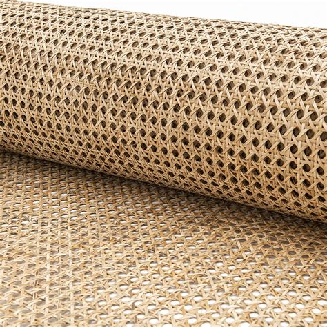 36 Width Natural Rattan Webbing For Caning Projects Pre Woven Open