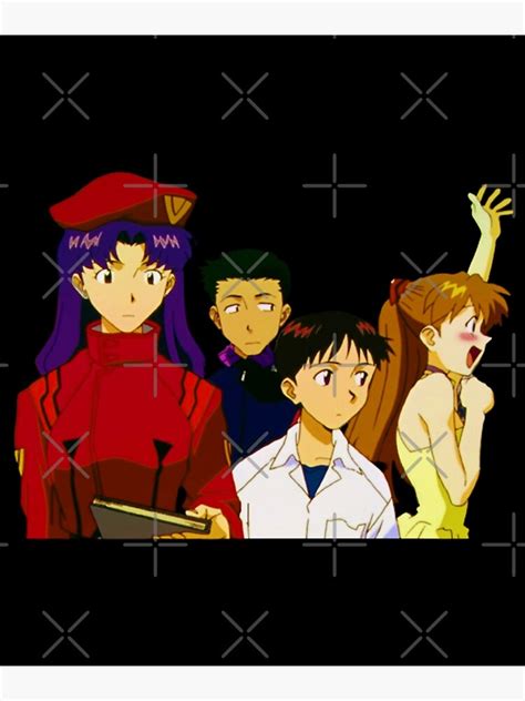 Best Friends Misato Katsuragi Evangelion Cool Anime Peeker Poster