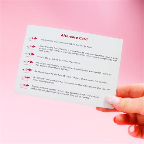 Aftercare Card Pinkfishes