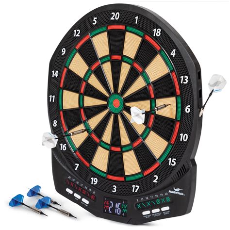 Narwhal Revolution Electronic Dartboard For Recreational Play Six Dart
