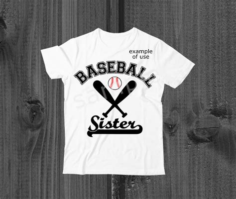 Baseball Sister Svg Baseball Svg Baseball Sister Iron On Etsy