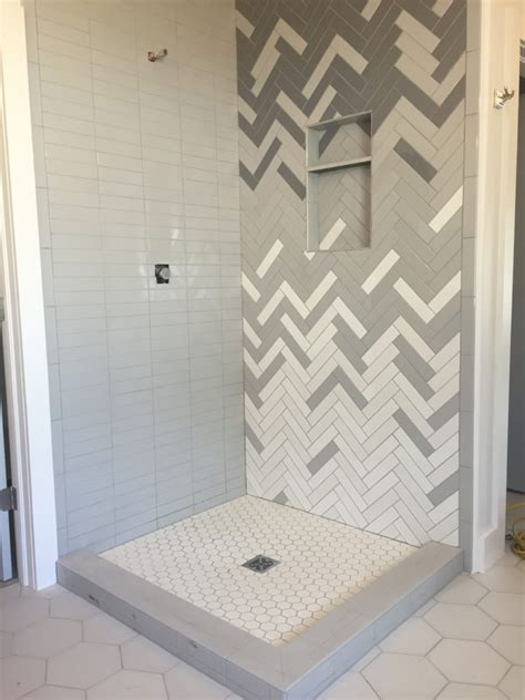 How To Ombre Herringbone Shower Cbc Builds