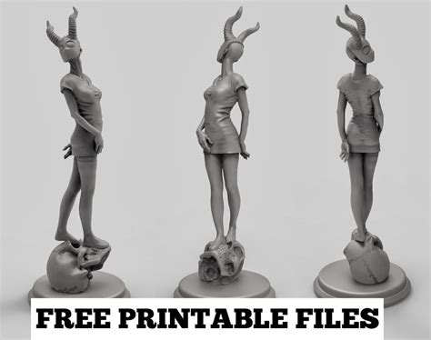 Free Stl File Devil Girl・3d Print Design To Download・cults