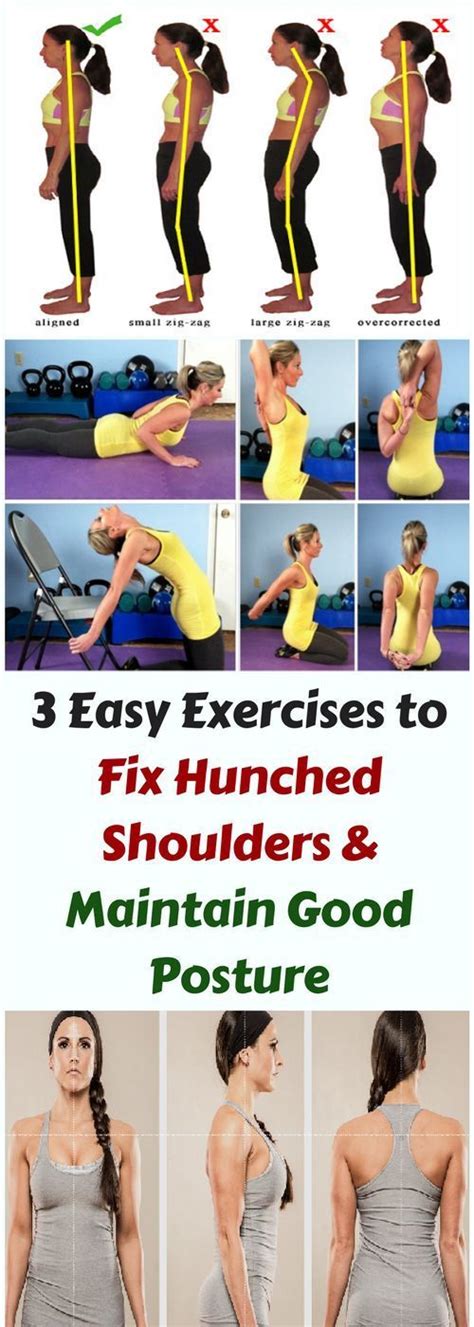 here are 3 easy exercise to fix hunched shoulders and maintain good posture good posture easy