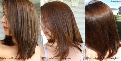 Lainamarie91 Lush Caca Rouge Henna Hair Dye Before And After Dark