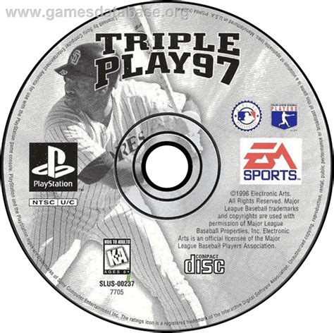 Triple Play 97 Sony Playstation Artwork Disc
