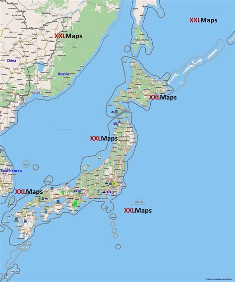 Japan tourist map illustrations & vectors. Tourist map of Japan - free download for smartphones, tablets and websites