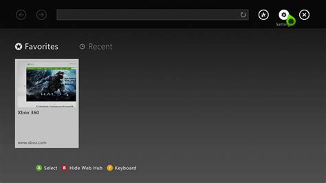 Set Up The Internet Explorer App On Xbox 360