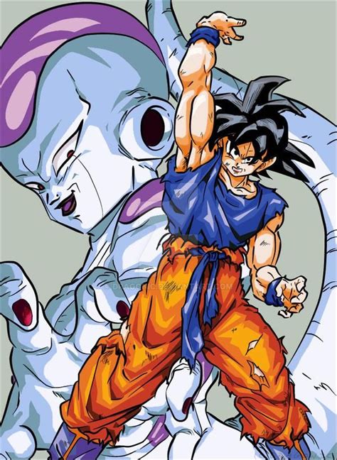 It is released in north america as dragon ball z volume ten, with the chapter count restarting back to one. Goku and Frieza by Dragonic on DeviantArt